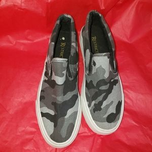 Restricted slip on shoes